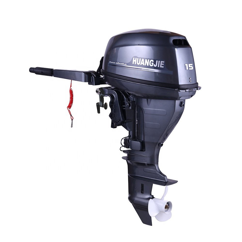 Huangjie Boat Engine 4 Stroke 15HP Outboard Motor Water Cooling Boat Motors Outboard Motor 4 Stroke